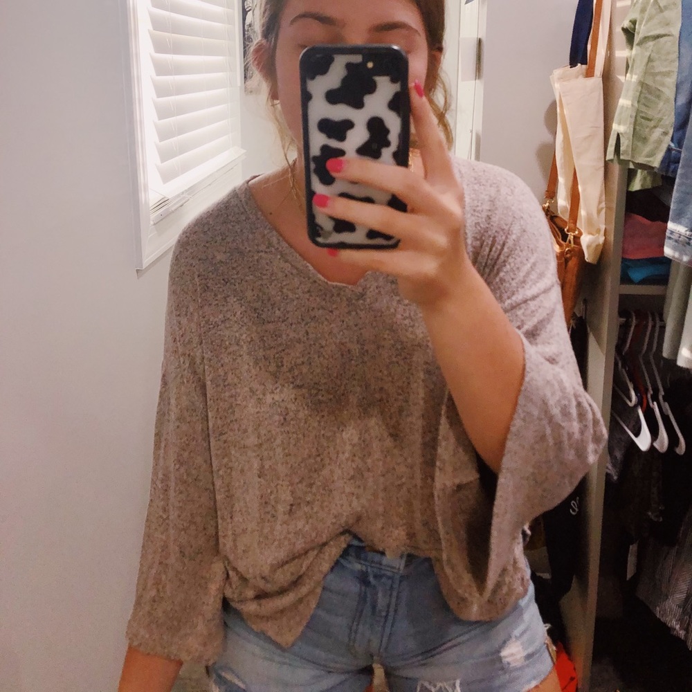 Soft 3/4 Length Light Sweater